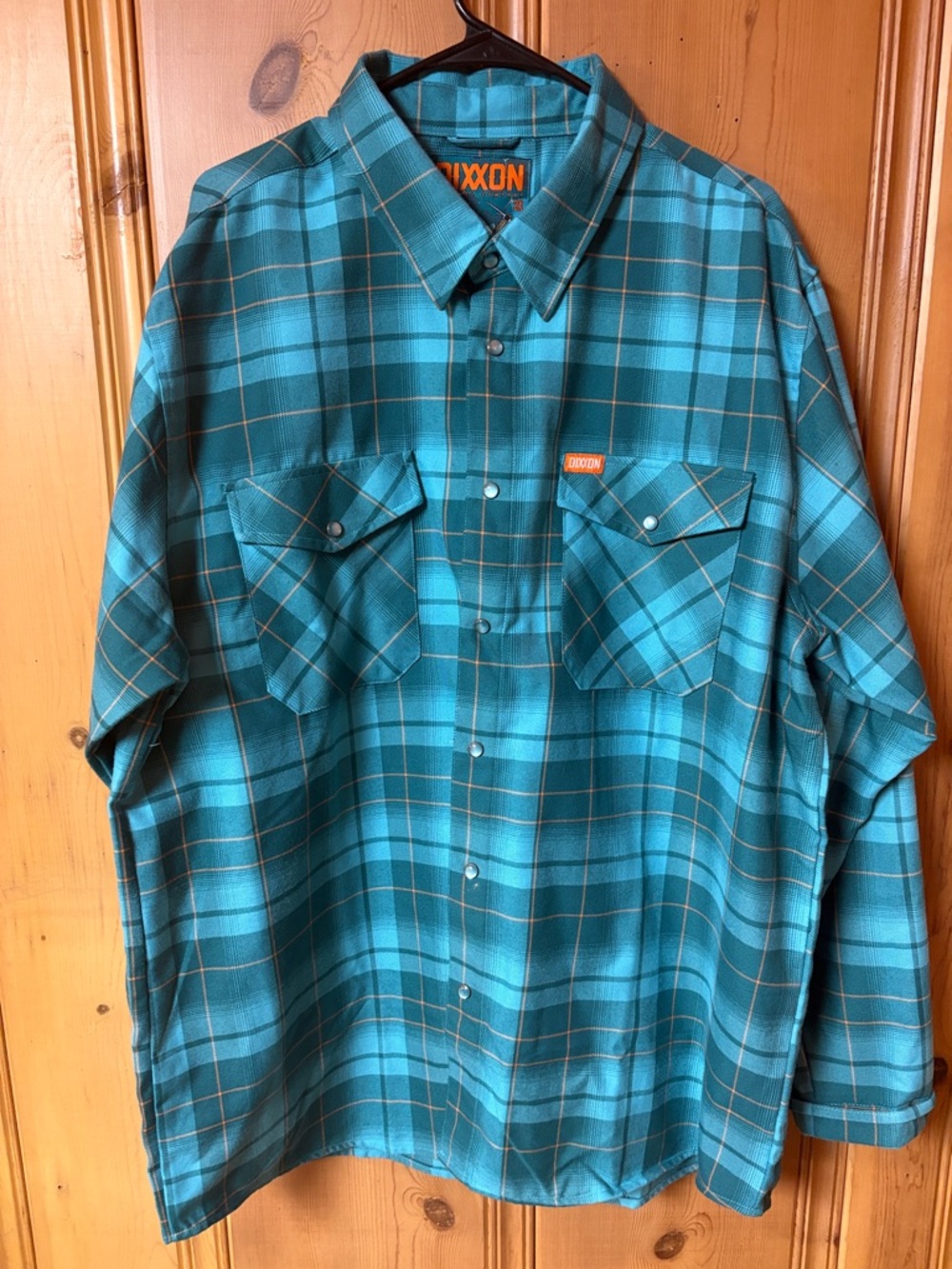 DIXXON Teal Plaid Button-Down Shirt